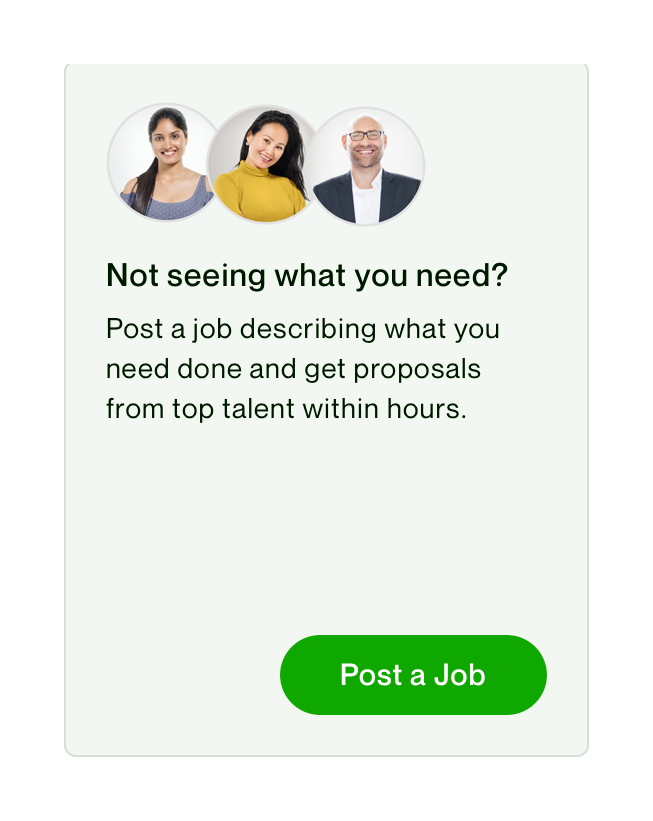 Upwork
				card ui component