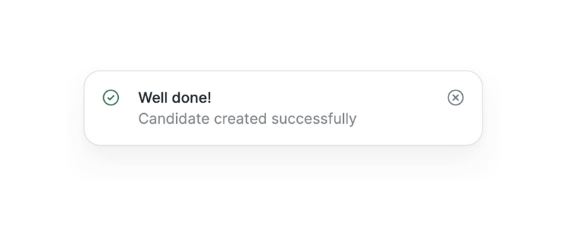 Hireproof
				notification toast ui component