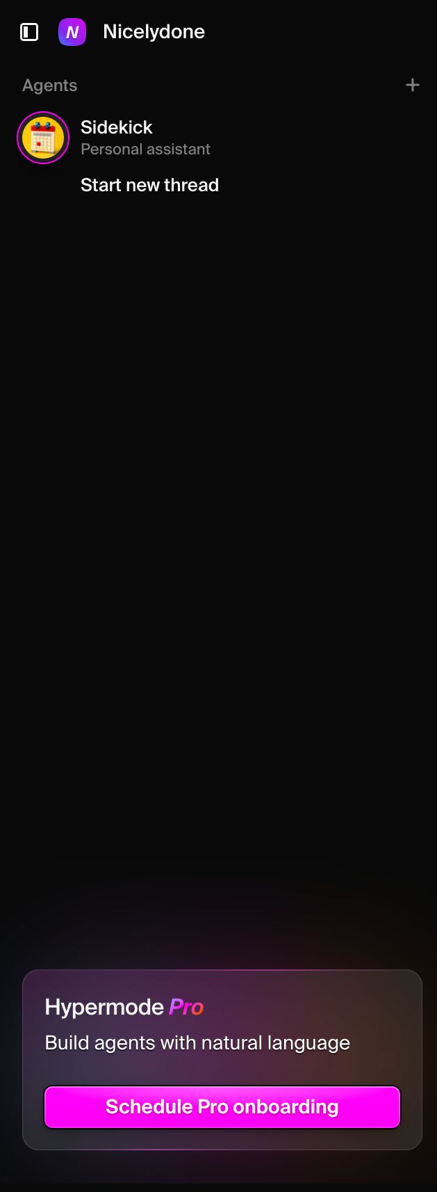 Hypermode
				vertical navigation ui component