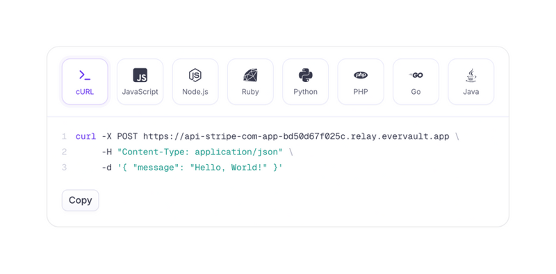 Evervault
				code block ui component