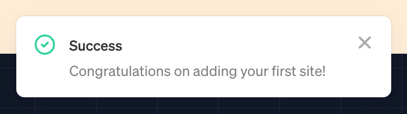 Oh Dear
				notification toast ui component