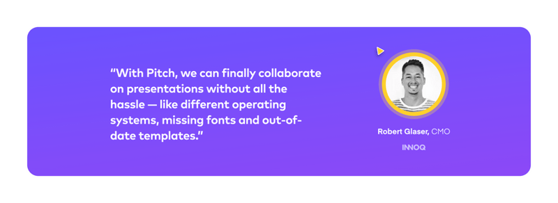 Pitch
				testimonial ui component
