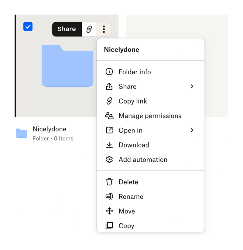 Dropbox
				dropdown menu ui component