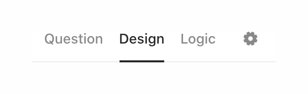 Typeform
				tabs ui component