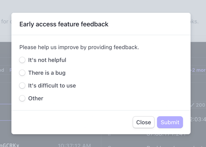 Stripe
				feedback ui component
