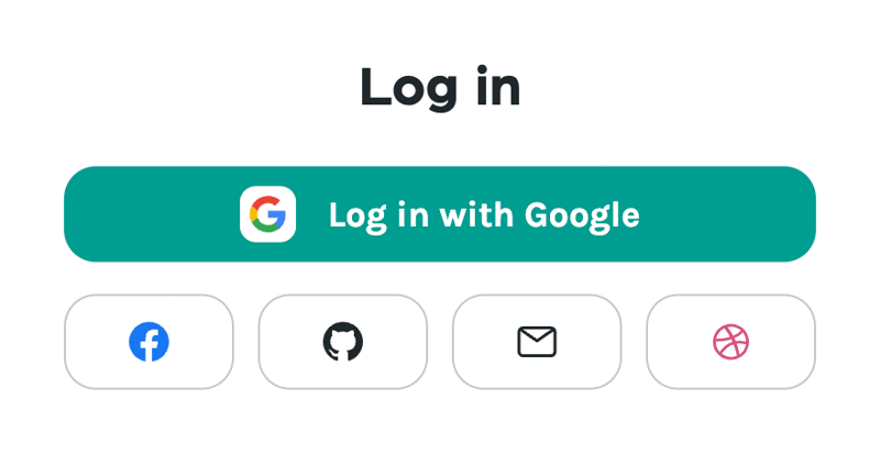 Lottie
				social login button ui component