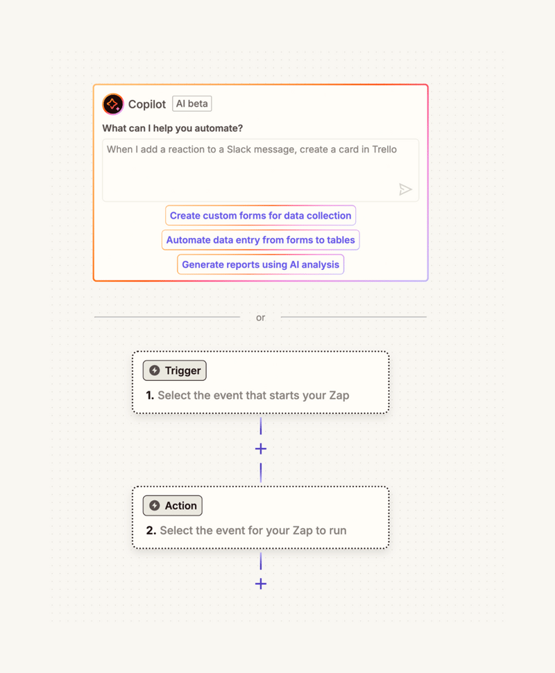 Zapier
				query builder ui component