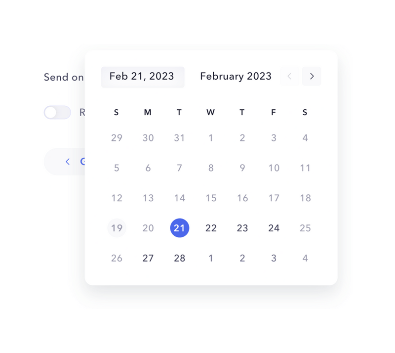 Mercury
				datepicker ui component