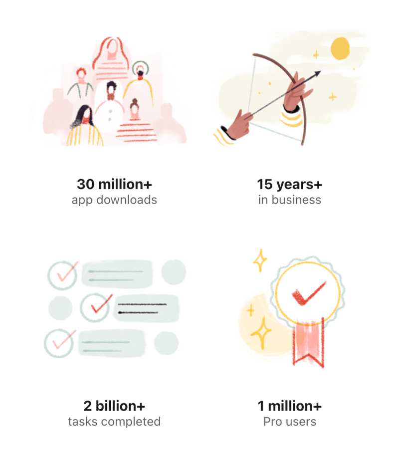 Todoist
				illustration ui component