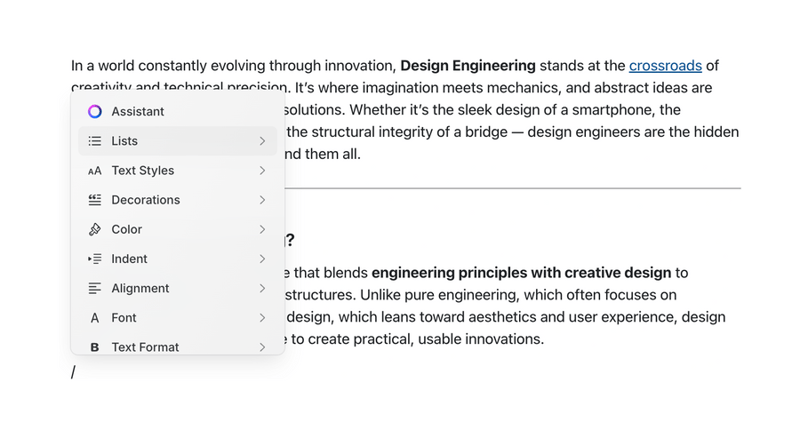 Craft
				rich text editor ui component
