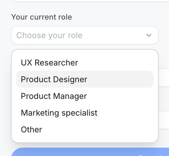 Wynde
			user profile form ui component