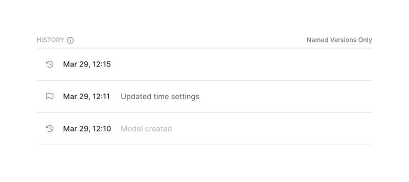 Causal
				timeline & history ui component