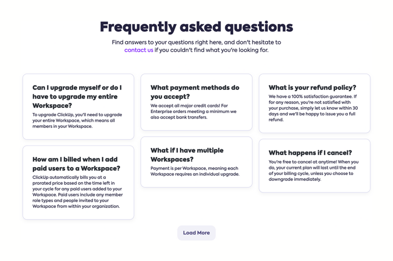 ClickUp
				faq ui component