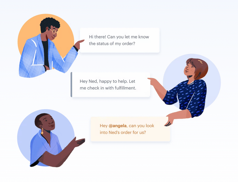 Help Scout
				illustration ui component