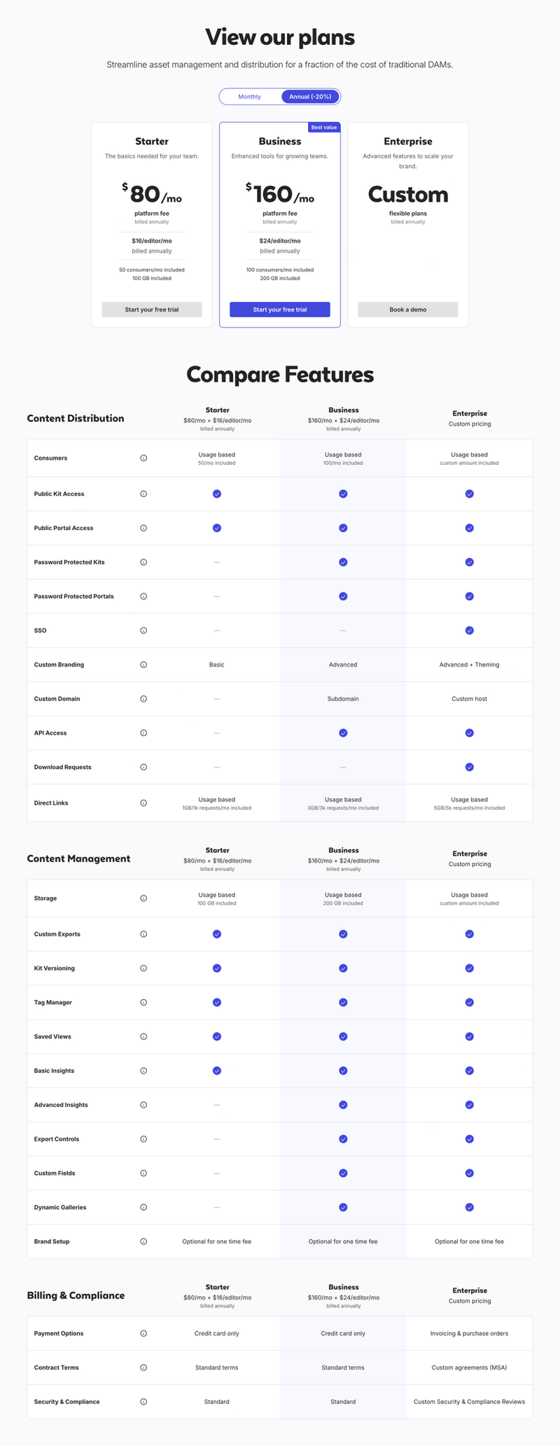 Lingo
				pricing section ui component