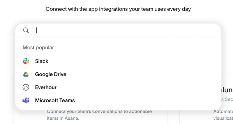 Asana
				input search ui component