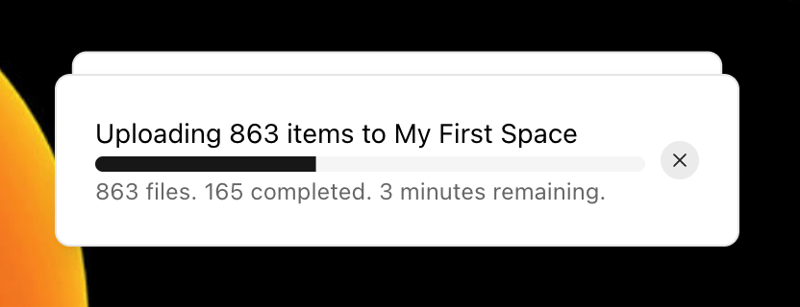 Shuttle
				notification toast ui component