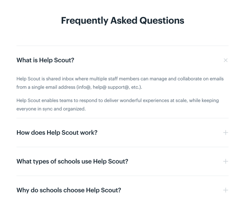 Help Scout
				faq ui component