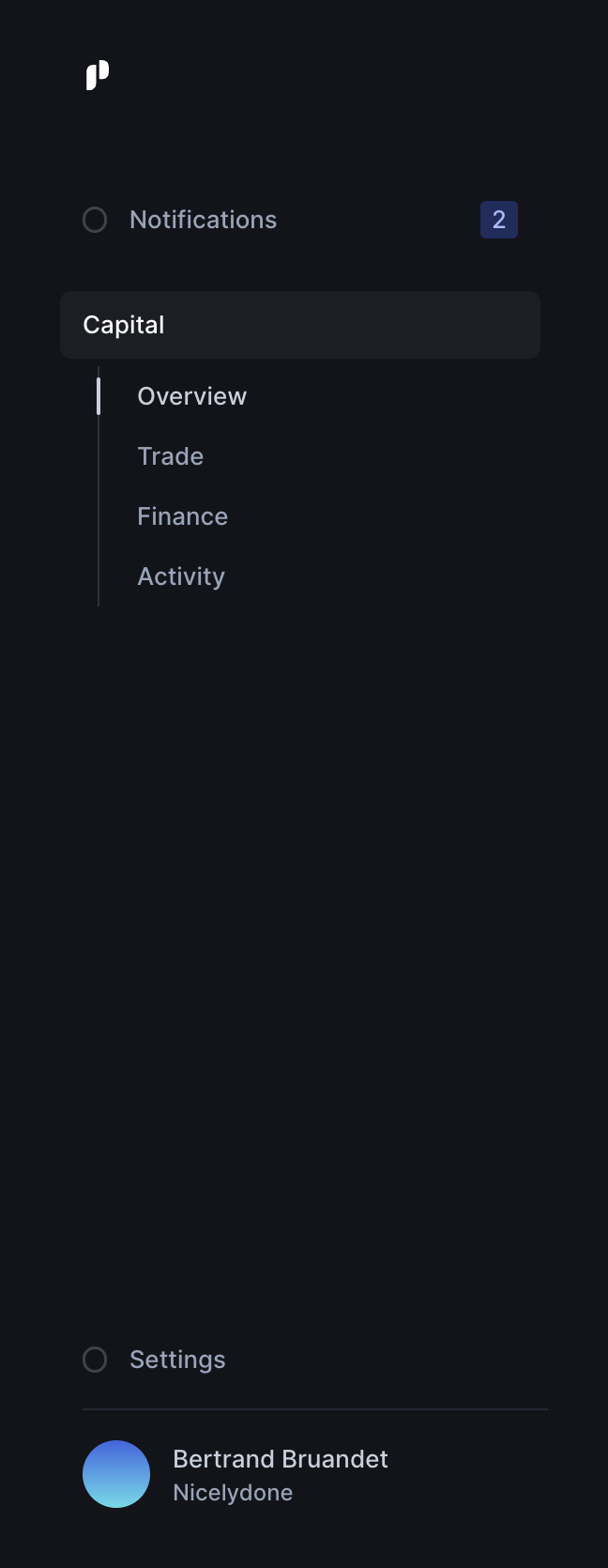 Pipe
				vertical navigation ui component