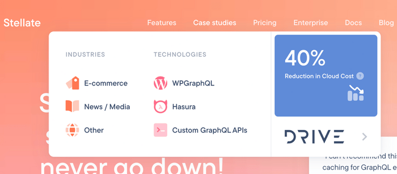 Stellate
				flyout menu ui component