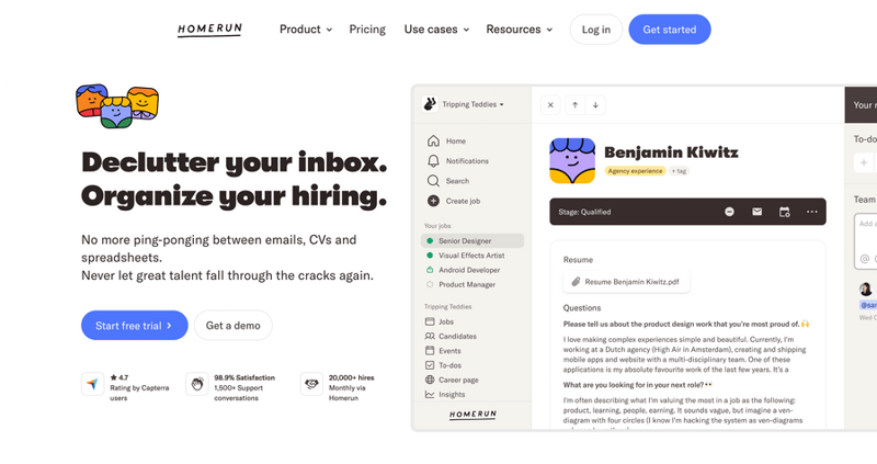 Homerun
				hero section ui component