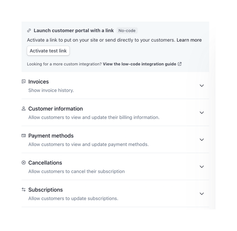 Stripe
				accordion ui component