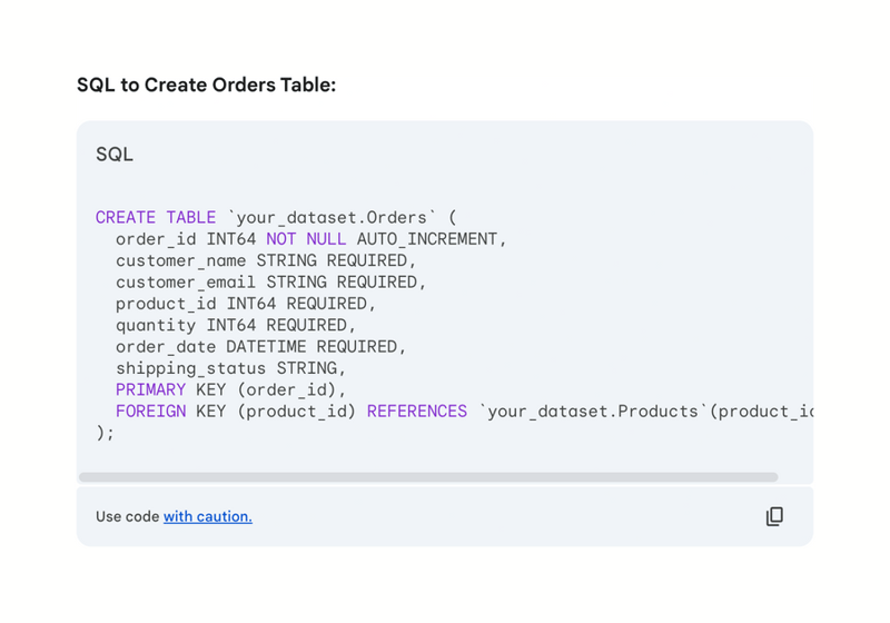 Gemini
				code block ui component