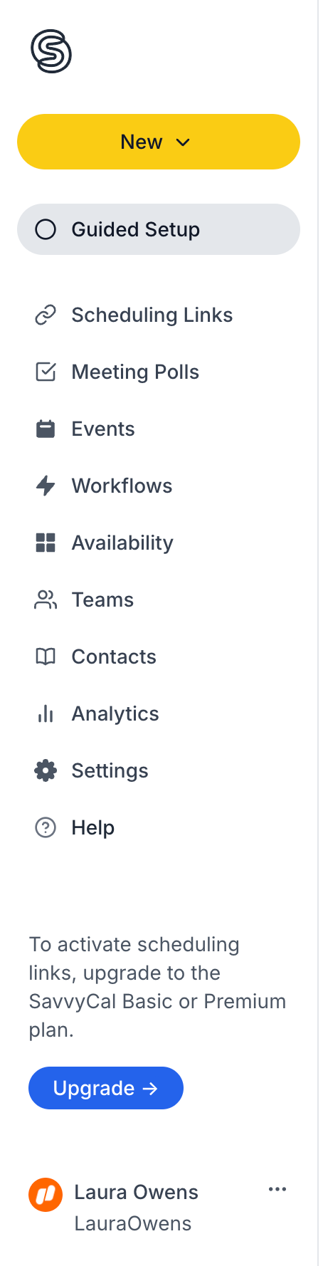 SavvyCal
				vertical navigation ui component
