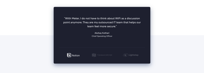Meter
				social proof ui component