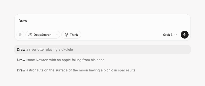 Grok
				artificial intelligence ui component