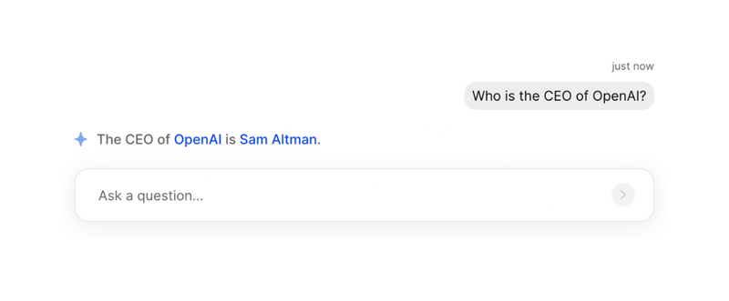 The org
				artificial intelligence ui component