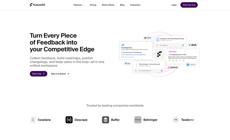 FeatureOS
				hero section ui component