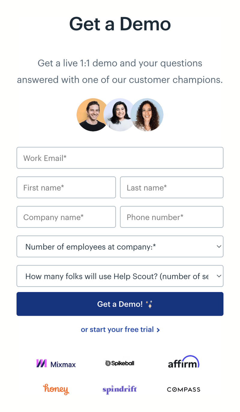 Help Scout
				form element ui component