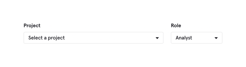 Mixpanel
				input select ui component