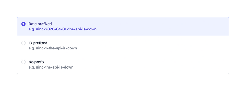 Incident
				checkbox & radio ui component