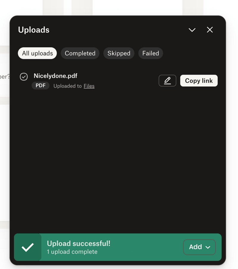 Dropbox
			file upload file management ui component