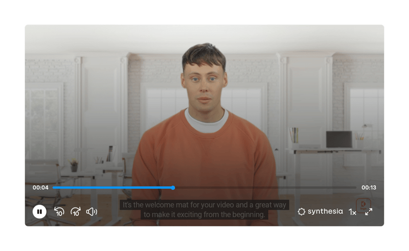 Synthesia
				video player ui component