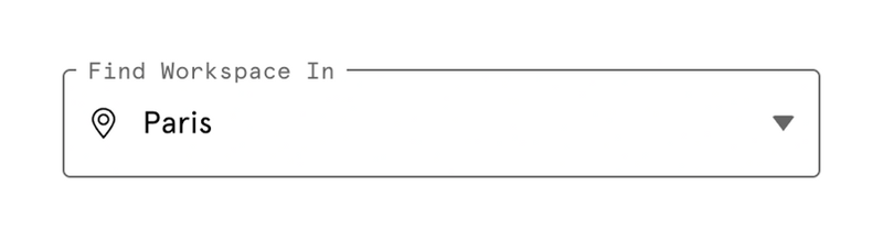 WeWork
			modern rounded corners ui component