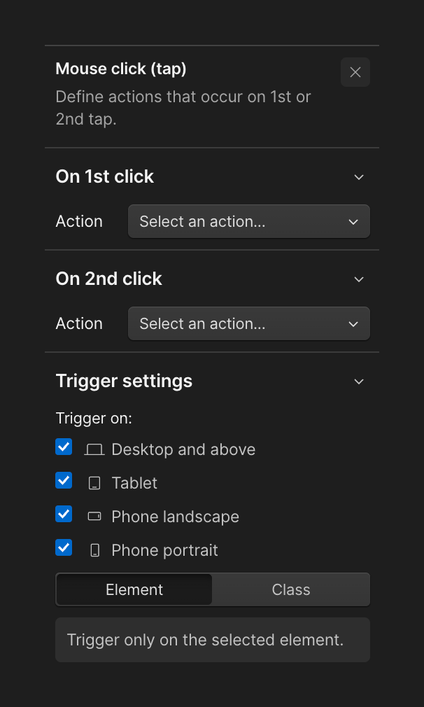 Webflow
				query builder ui component