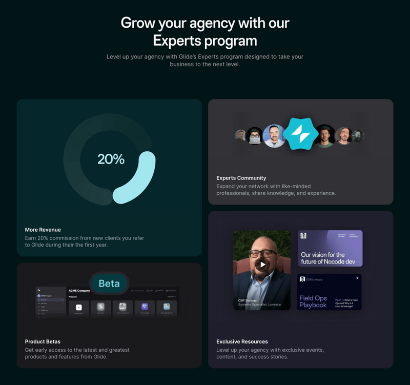 Glide
				bento box ui component