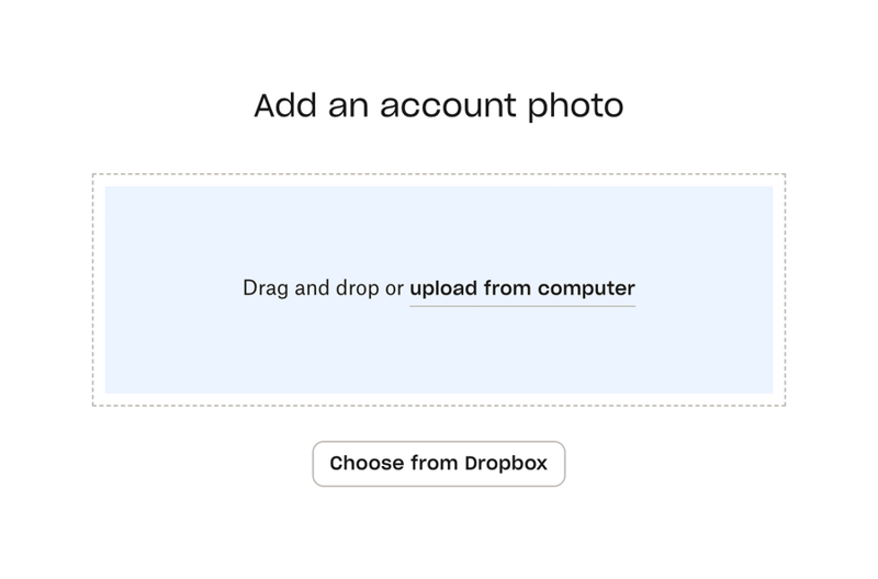 Dropbox
				file upload input ui component