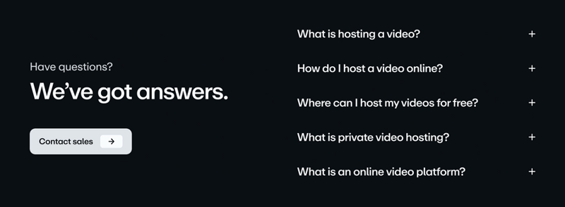 Vimeo
				faq ui component