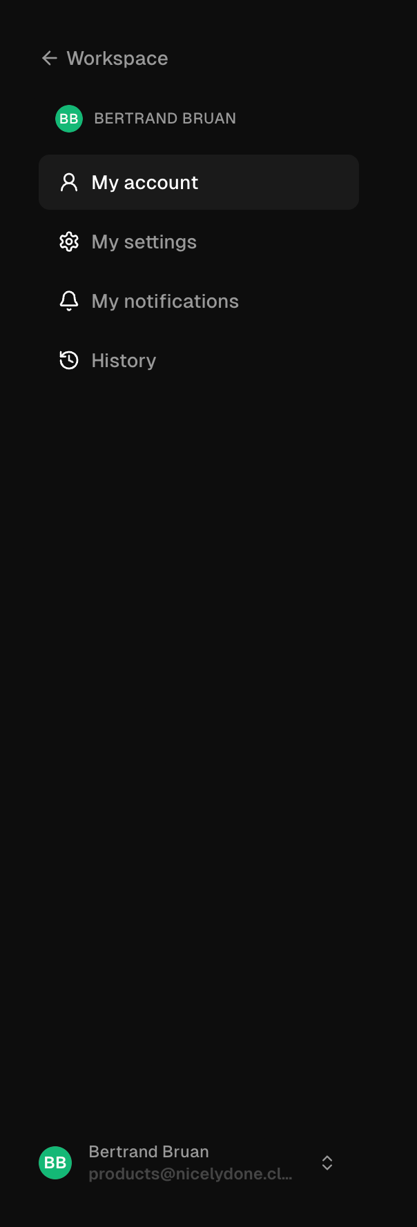 Supercut
				vertical navigation ui component