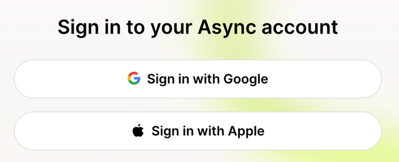 Async
				social login button ui component