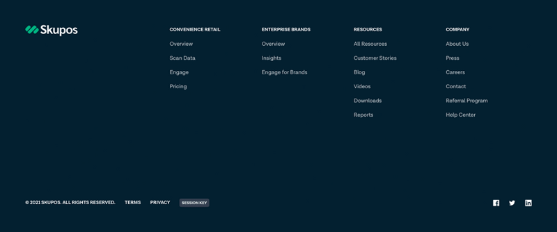 Skupos
				footer ui component