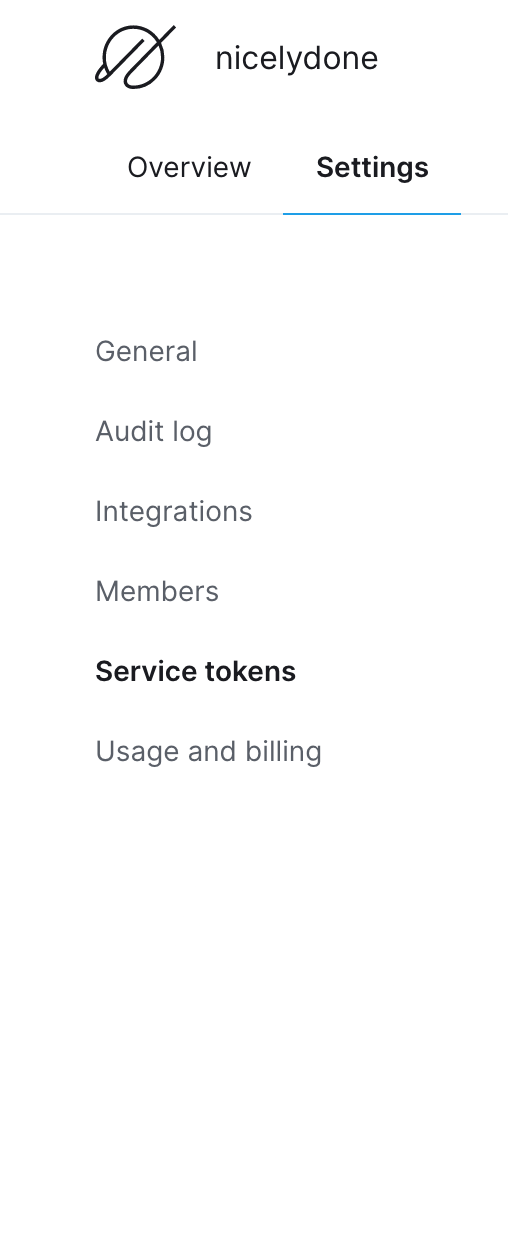 PlanetScale
				vertical navigation ui component