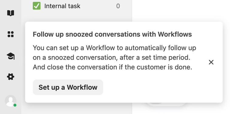 Intercom
				notification toast ui component
