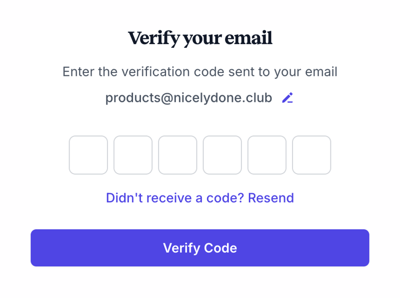 Gumlet
				input code ui component