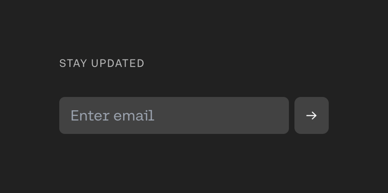Cohere
				newsletter signup form ui component