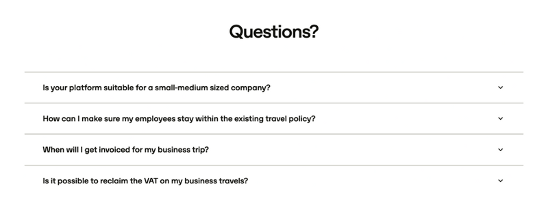 Travelperk
				faq ui component